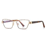 Оправа женская металлическая + пластик TR90, линзы-блюблокеры с защитой от ультрафиолета и синего света More FCS3170