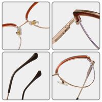 Оправа для очков комбинированная (металл + TR90) с защитой от синего света, с флексом FA87279