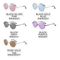 Очки металлические фотохромные с защитой от синего света 9642-2-GT