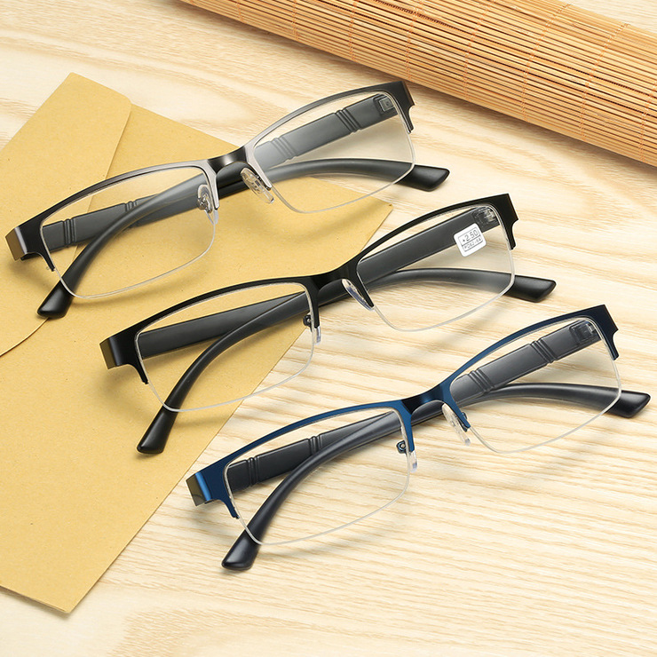 Metal eyeglasses for reading YJ203, diopters from 0.00 to +-6.00, PD62-64