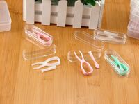 Комплект из 5 штук мини-наборов для мягких контактных линз - пинцет + присоска SC-2010剪刀夹5个装