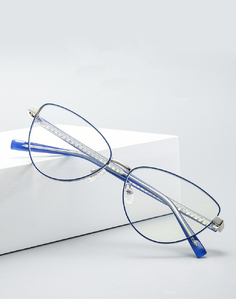 Metal blue blocker frames for glasses MORE 3006