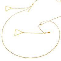 Металлическая нескользящая цепочка, с треугольной подвеской, для очков и масок GL089