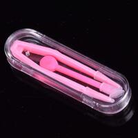 Plastic tweezers with individual pencil-box packaging 331-1, size 6.3 * 2.1 cm