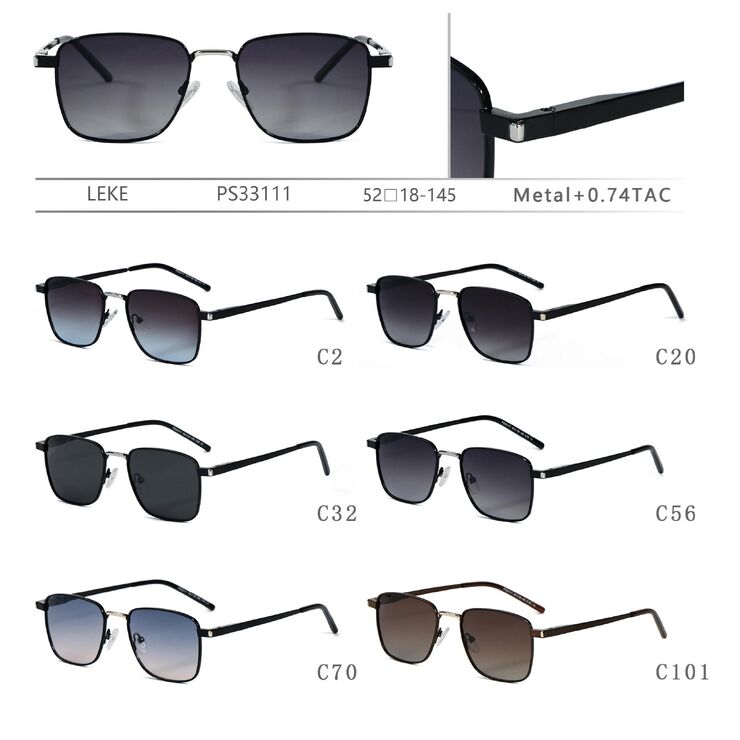 Polarized metal sunglasses for women Leke PS33111