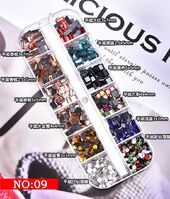 Набор страз с плоским дном для украшения оправ и очков, 13 видов комплектации