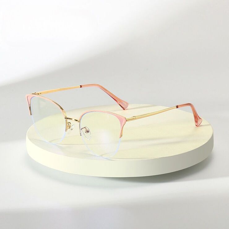 Metal glasses with blue light and UV protection 9711-GT