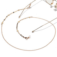 Set of two glasses chain with glasses and rectangles GL1355