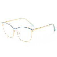 Metal glasses with blue light and UV protection 9717-GT