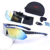 Safety shockproof sports goggles with 3 caps SP0868