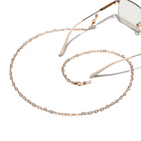 Stainless steel glasses chain with triangles GL1236