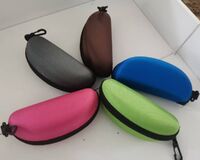 Sunglasses and eyeglasses hard shell case 071黑挂钩牛津布