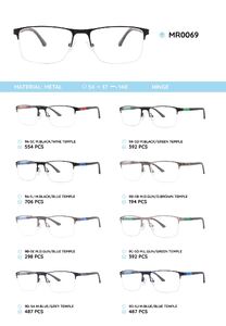 Металлическая оправа с дужками из материала TR-90 MR0069