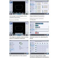 Auto 3D patternless lens edger ALE-1800 + ST-1800 (two types of equipment)