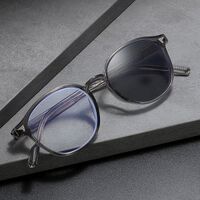 Photochromic plastic glasses with protection Blue Cut KY009变色平光