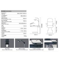 Рабочее место офтальмолога, комбинированный стол + кресло CS-530, столешница 980*490 мм