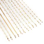 Metal gold color eyeglasses non-slip chain, 8 types GL1136111