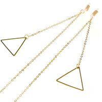 Metal non-slip chain, with triangular suspension, for glasses and masks GL089