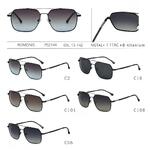 Polarized metal + titanium sunglasses for men Romonis PS2144-R