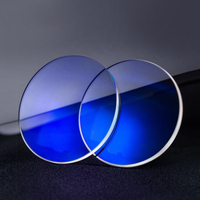 Blue Cut lenses, Ø75 mm, index 1.56, blue light protection, with a choice of blue/green coating