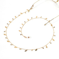 Hand-made zircon eyeglass chain GL1045
