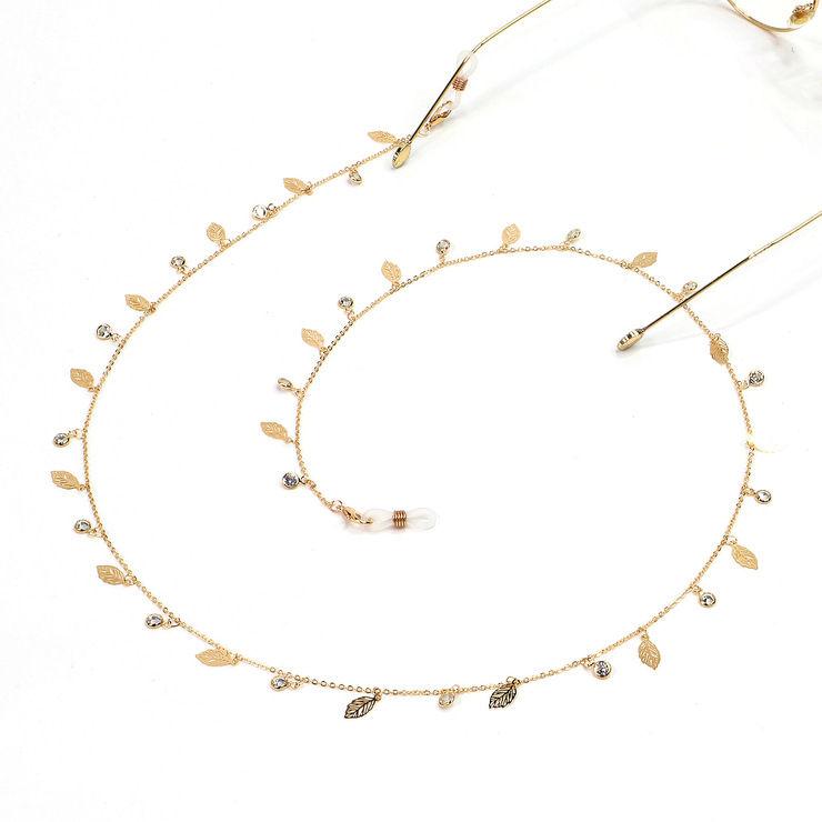 Hand-made zircon eyeglass chain GL1045