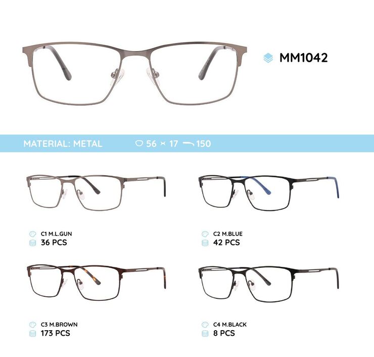 Оправа для очков металлическая мужская MM1042