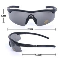 Safety shockproof tactical goggles +3 caps 战术套装-0051-2