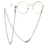 Bronze-colored metal non-slip chain, with the text LOVE, for glasses and masks GL122