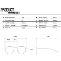 Metal nylor glasses with blue light protection for women 7141-PN