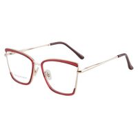 Combined frame (metal + TR90) or glasses with blue light protection, with spring hinges FA87104