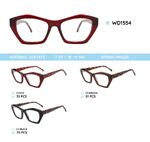 Plastic acetate eyeglasses frame for women with spring hinges WD1554