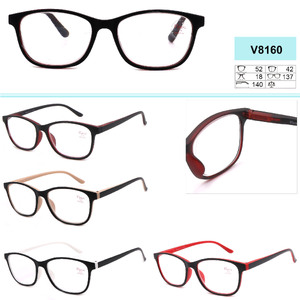 Corrective plastic frame eyeglasses with spring hinges VIZZINI V8160, from +1.00 to +4.00 (0.25 step)