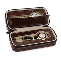 Watch case HSB3-1, brown/black-red