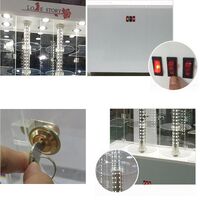Acrylic floor rotating display stand for glasses, frames, cases and accessories with 2 columns, size 176 * 88 cm