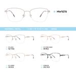 Metal women's frame for glasses MW1078