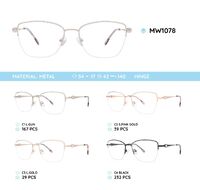 Metal women's frame for glasses MW1078