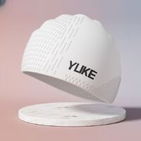 Silicone waterproof swimming cap for adults 021-YU