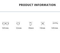 Hibrid, metal + TR90, Blue Block glasses with blue light protection FENQI F8017