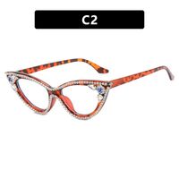 Plastic glasses with blue light protection and rhinestones for women 97073镶钻-PN
