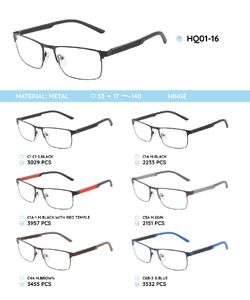 Металлическая оправа с дужками из материала TR-90 HQ01-16