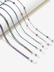 Glasses chain set of three-piece with colorful beads GM030