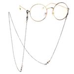 Bronze-colored metal non-slip chain, with an arrow in heart, for glasses and masks GL137