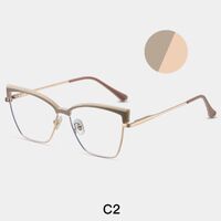 Combined frame (metal + TR90) or glasses with blue light protection, with spring hinges FA87267
