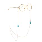 Metal non-slip chain, with beads, for glasses and masks GL914