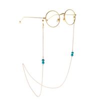 Metal non-slip chain, with beads, for glasses and masks GL914