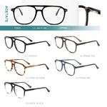 Acetate plastic frames for glasses with spring hinges Big City F3019