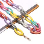 Acrylic mixed color glasses chain GB125