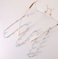 Metal non-slip chain, with cats eye stone, for glasses and masks GL1886