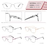 Оправа металлическая с флексом LE8809-DA